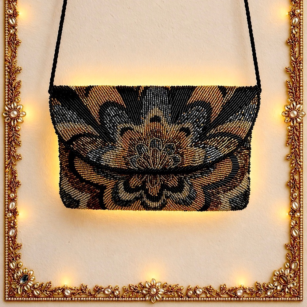 Vintage Carla Marchi beaded evening bag